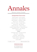 Annales histoire sciences sociales, 2020, no 03-04